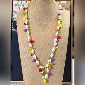 Mid Century Modern MCM Fruit Salad Necklace